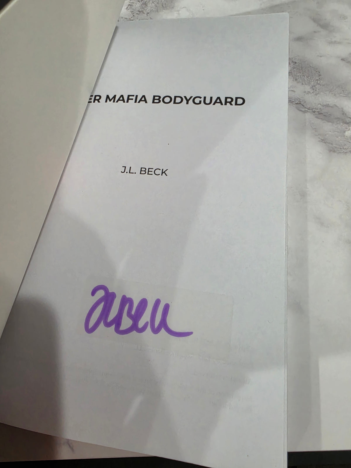 J.L. Beck - Her Mafia Bodyguard (Signed)