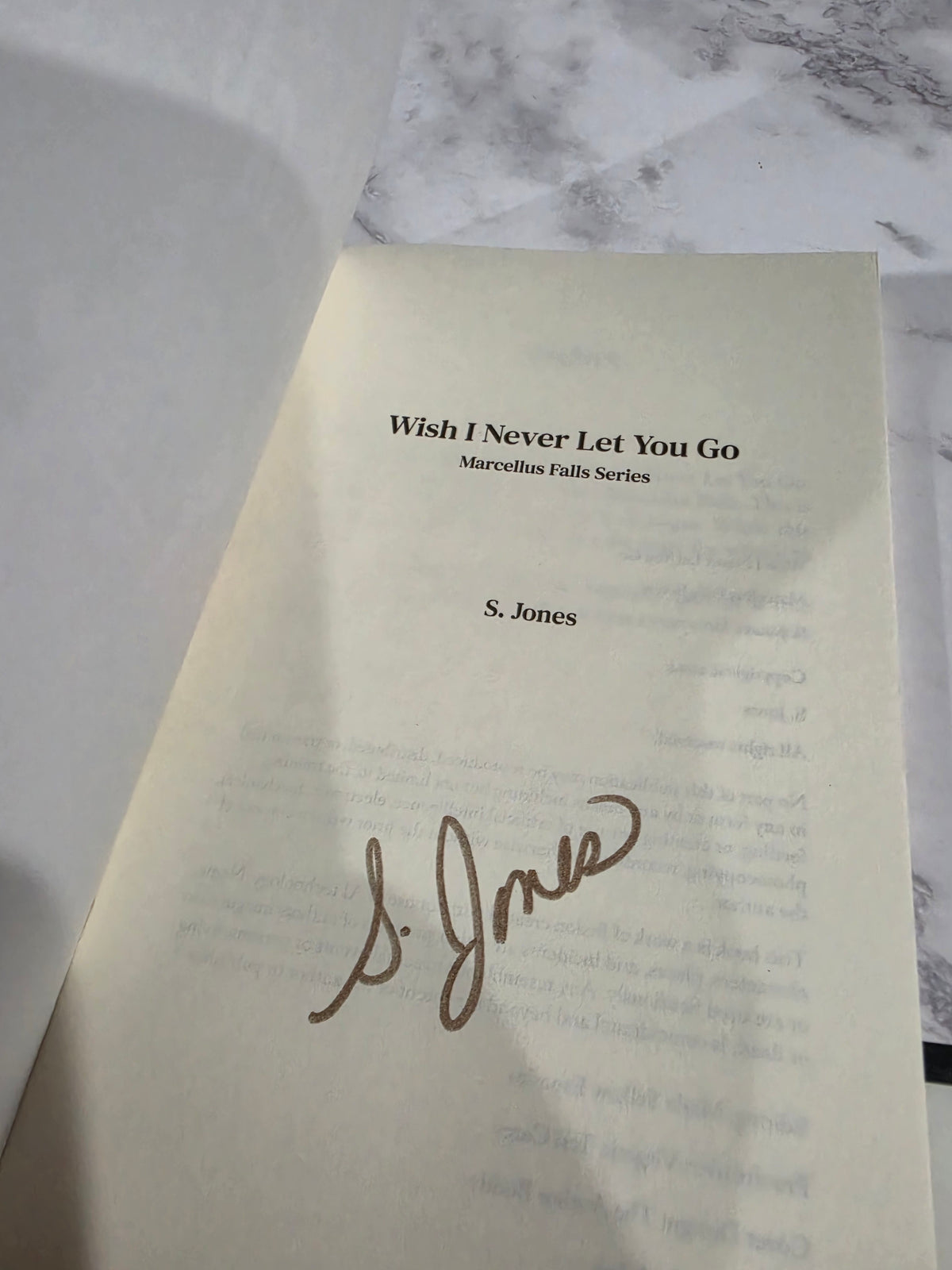 S. Jones - Wish I Never Let You Go (Signed)